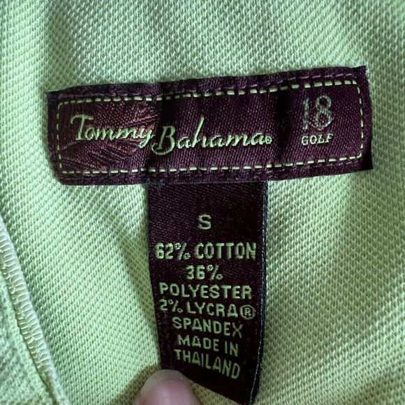 TOMMY BAHAMA GOLF Womens Green Mint Sleeveless Zip Shirt Polo Size Small Stretch - Picture 7 of 10